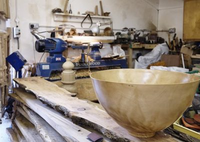 Sycamore Wood Bowl 600mm dia., with 3mm thick wall