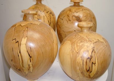 Spalted beech hollow form